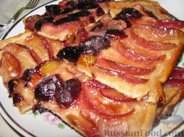 Песочный пирог с фруктами