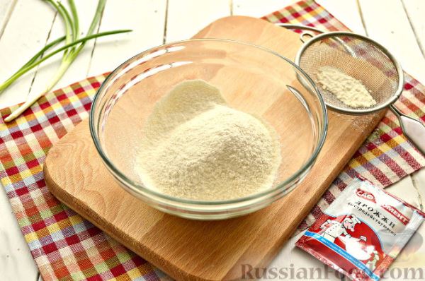 Салат с блинчиками, ветчиной, сыром и грибами