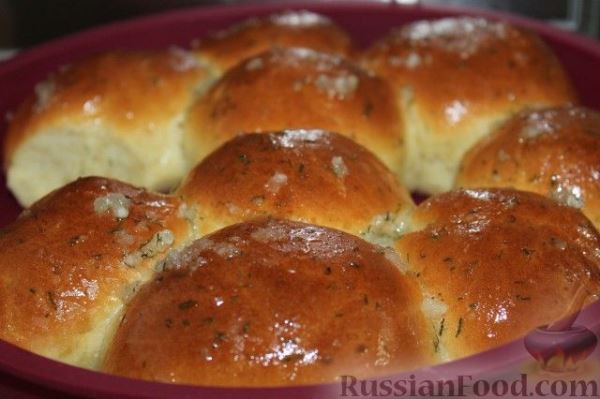 Булочки с чесноком