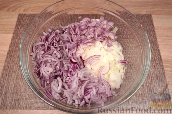 Куриный тарт с луково-сырной начинкой (без муки)